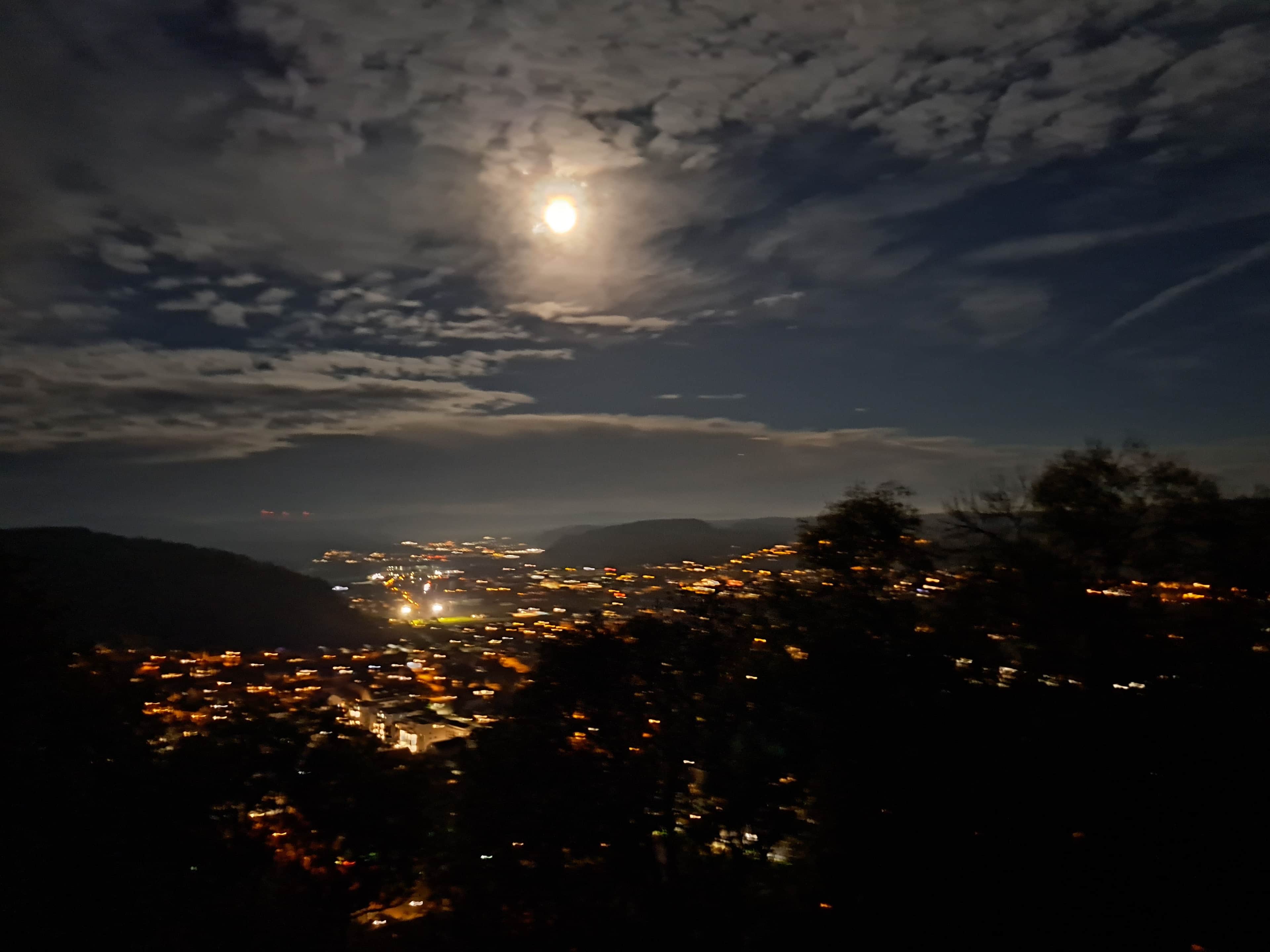 Blick vom Turm des Nachts