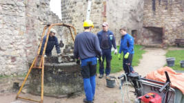 Aushebung der Zisterne Oberburg